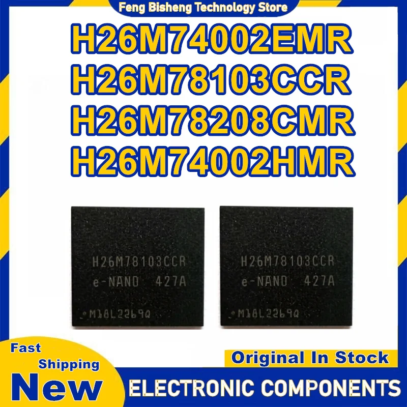 

H26M74002EMR H26M78103CCR H26M78208CMR H26M74002HMR emmc 64G IC New Original in Stock