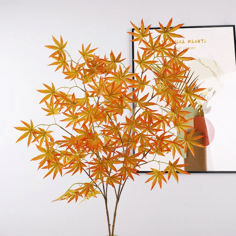 Feel Film Simulation Maple Leaf, Garden Interior Flower Arrangement Decorative Branch Landscaping Fast Delivery