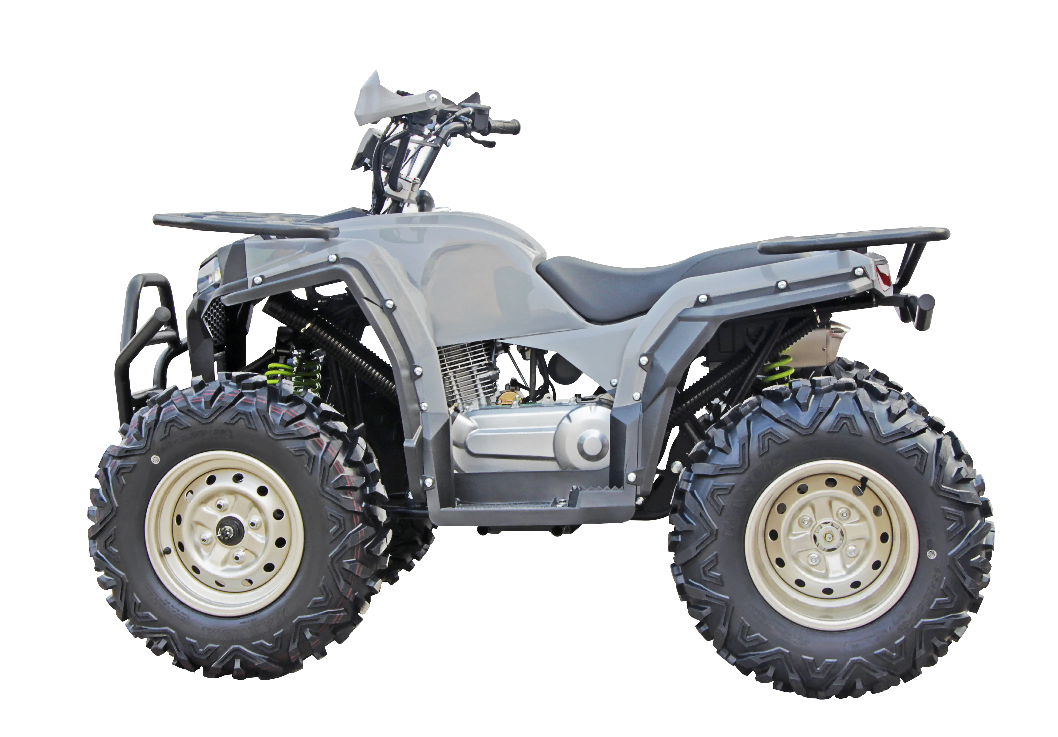 High-performance all-terrain vehicle with 200cc engine for multi-purpose off-road expeditions, available in tire sizes