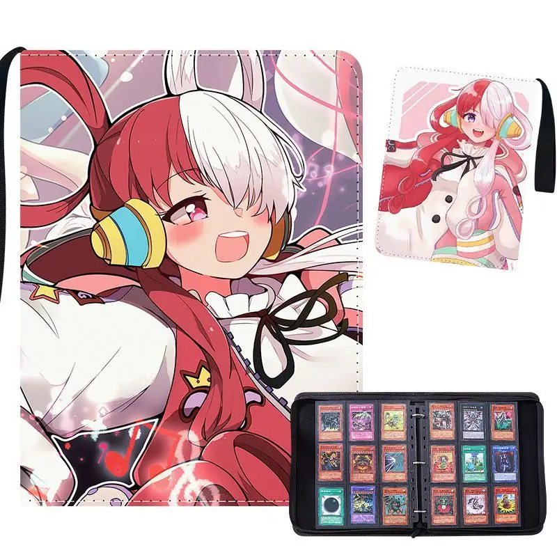 900Pcs 9 Pocket Anime One Piece Luffy Zoro Cards Book Zipper PU Leather Cards Binder Display Game Collection Card Kids Toy Gift