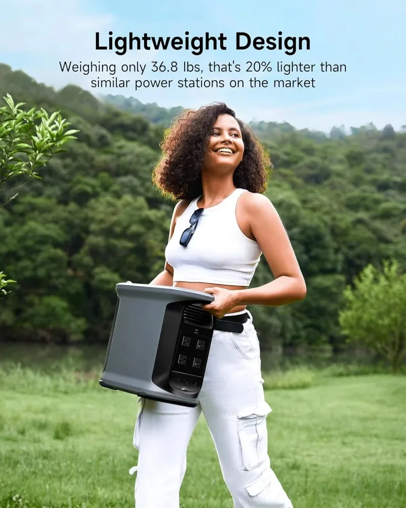 1500 watt power station 100 watt solar panel 2400 watt/1462 wattiron  battery wave 4 AC power sockets 1 hour fully charged APP