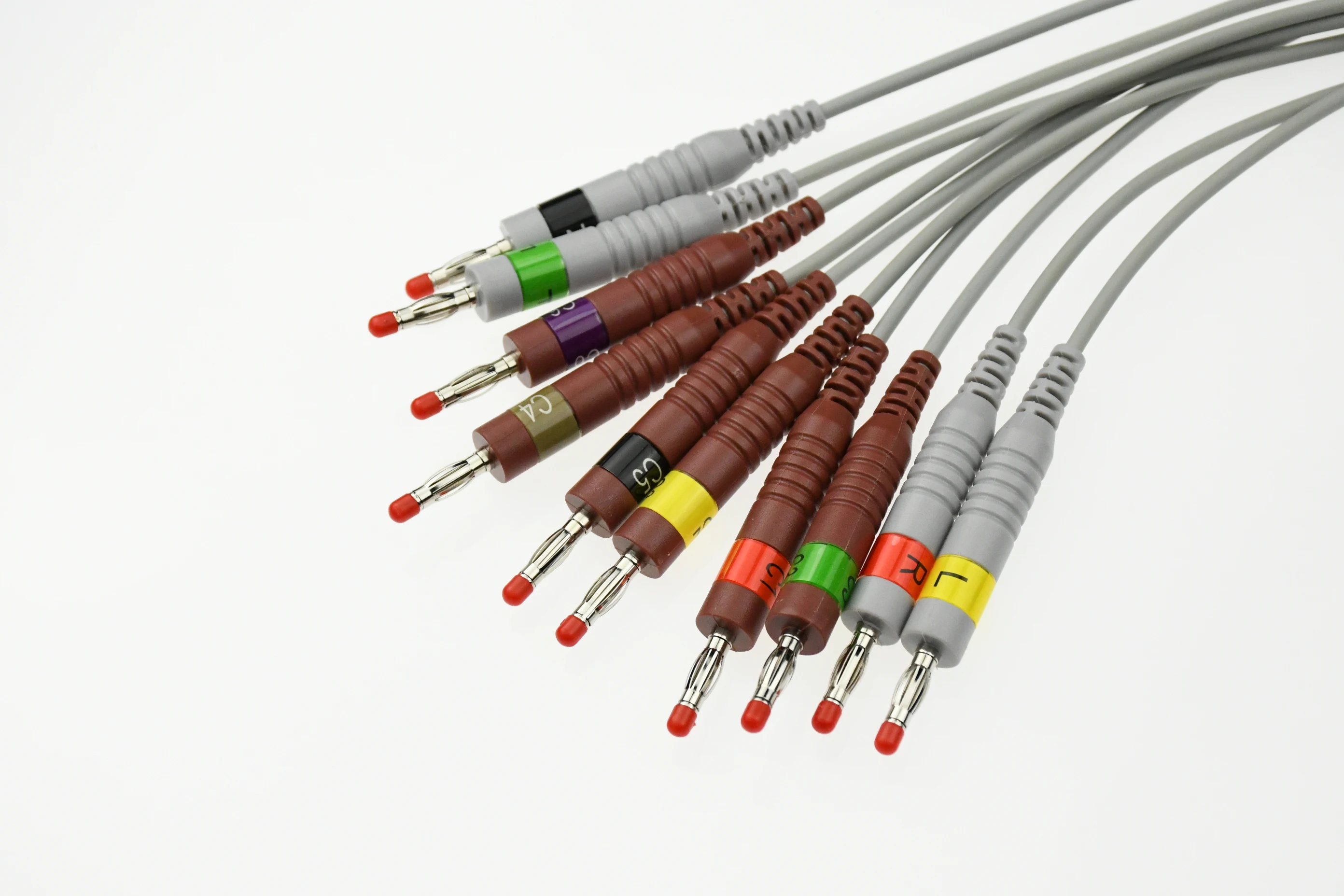 jednoczęściowy kabel EKG z 10 przewodami do KANZ ECG108, 110 bez rezystancji