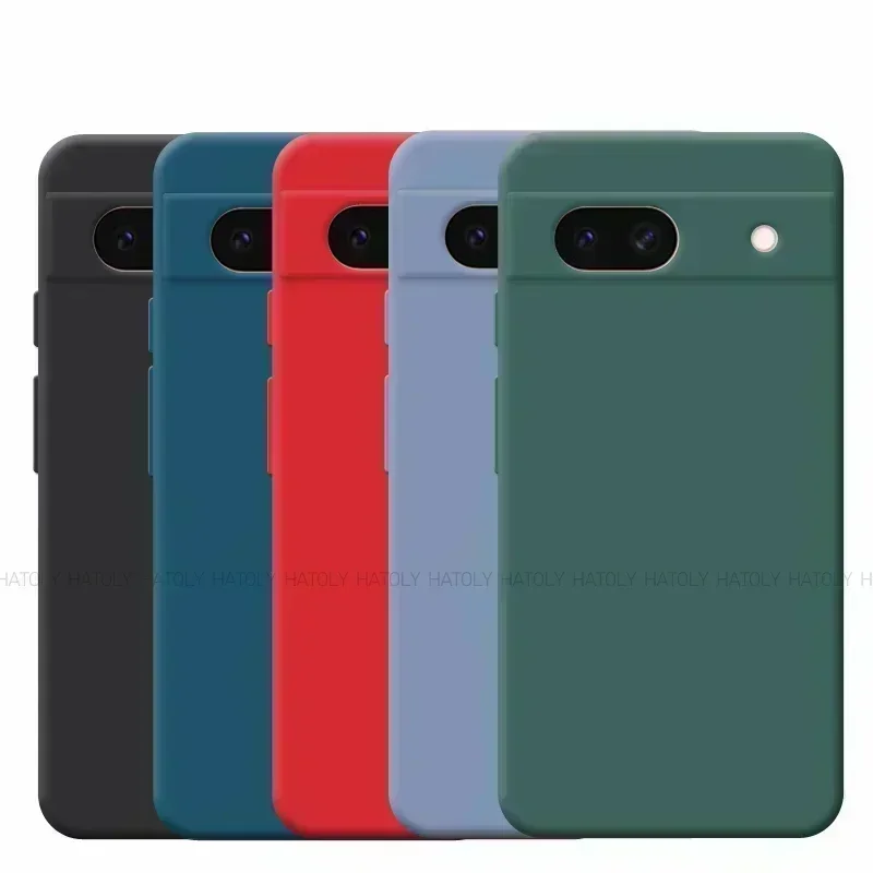 オリジナルの耐衝撃性液体シリコンケース,Google Pixel 8a 8a 7a 6a 6 7 8 pro用ケース