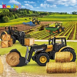 Simulazione di scena Farmer Truck Toys for Boys 1/24 Inertia veicolo combinato per la preparazione del suolo dell'agricoltore per bambini giocattolo per bambini giorni per bambini