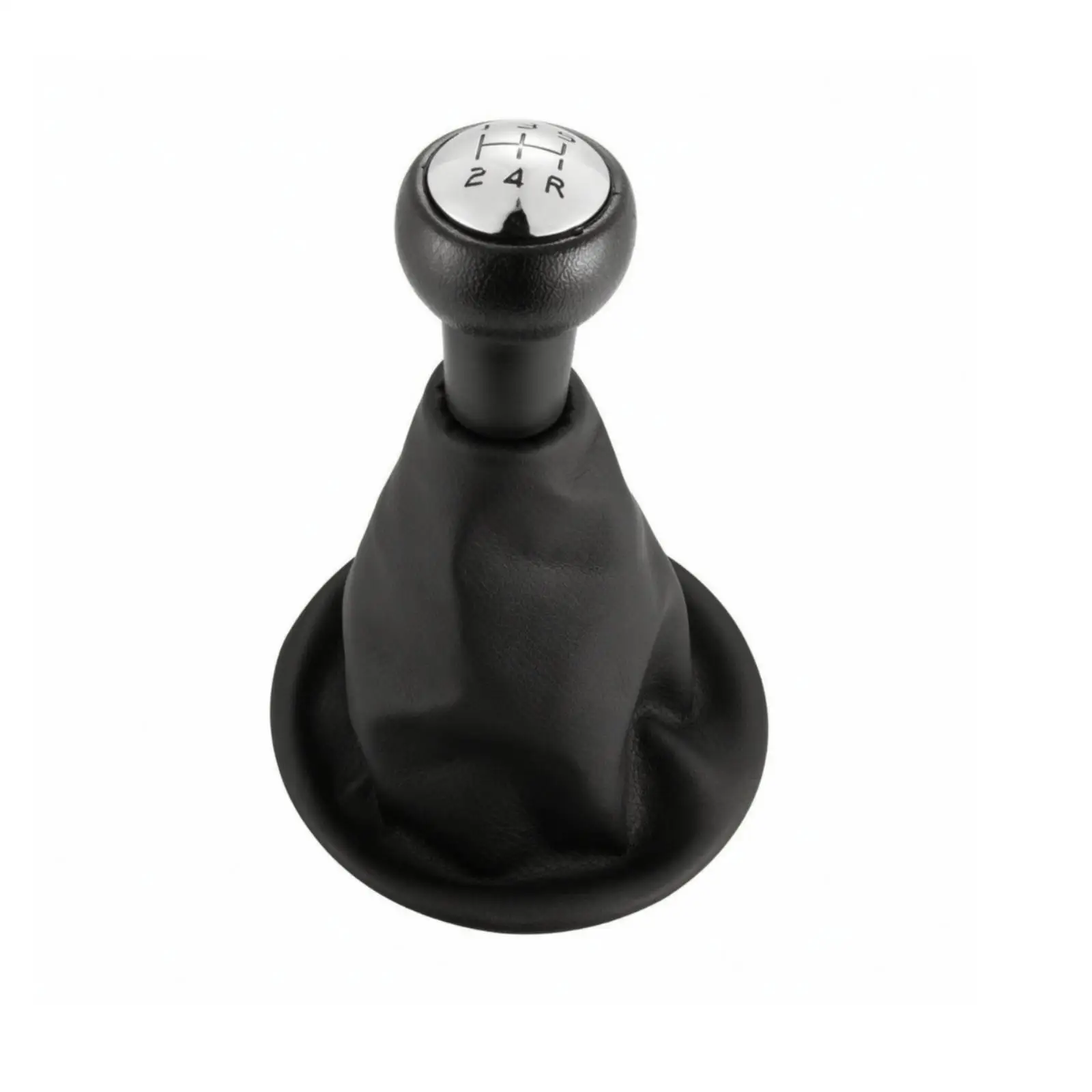 Car Shift Lever Knob Leather 5 Speed Gear Pattern Knob with Tapered Shaft Boot for Compatible Berlingo III Vehicle