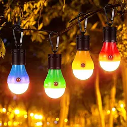 Mini LED Camping Night Light, Luzes suspensas ao ar livre, Lâmpadas LED, Luz de emergência