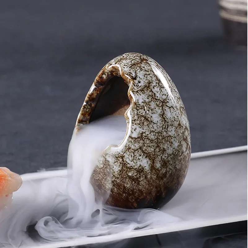 Ceramic Sashimi Decoration Dry Ice Cup Holder Mini Vase Plate Garnish for Hotel Restaurant Bar Party Table Centerpiece