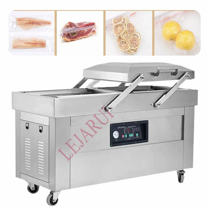 

Vacuum Sealer Double Chamber Vacuum Packaging Machine Pneumatic Opening And Closing Cover Commercial Large Sealing Machine