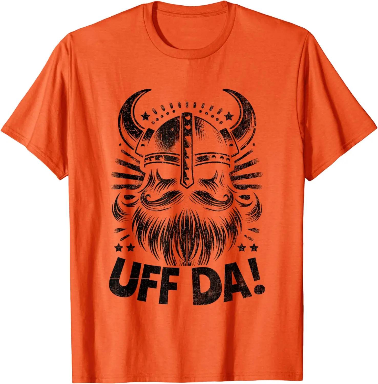 Uff Da Norwegian Scandinavian   Helmet Beard T-Shirt