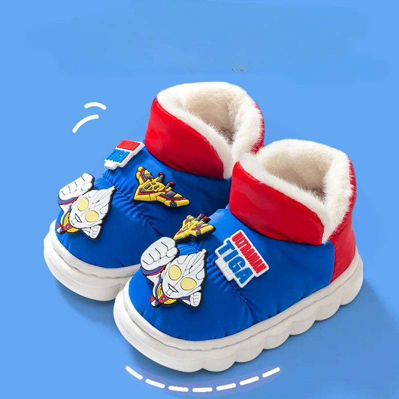 Sanrio Kuromi Kids Snow Boots Children Cotton Shoes Cosplay Warm Waterproof Thick Soled Comfortable Short Cartoon Shoes Winter