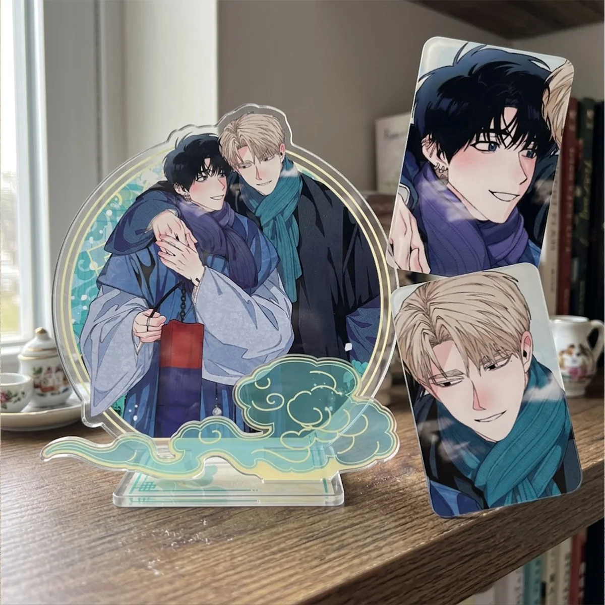 Anime 10 Years 15cm New Acrylic Stand Eli Zac Valentine Gift Bedside Storage Cabinet Anime Desk Decor keychain