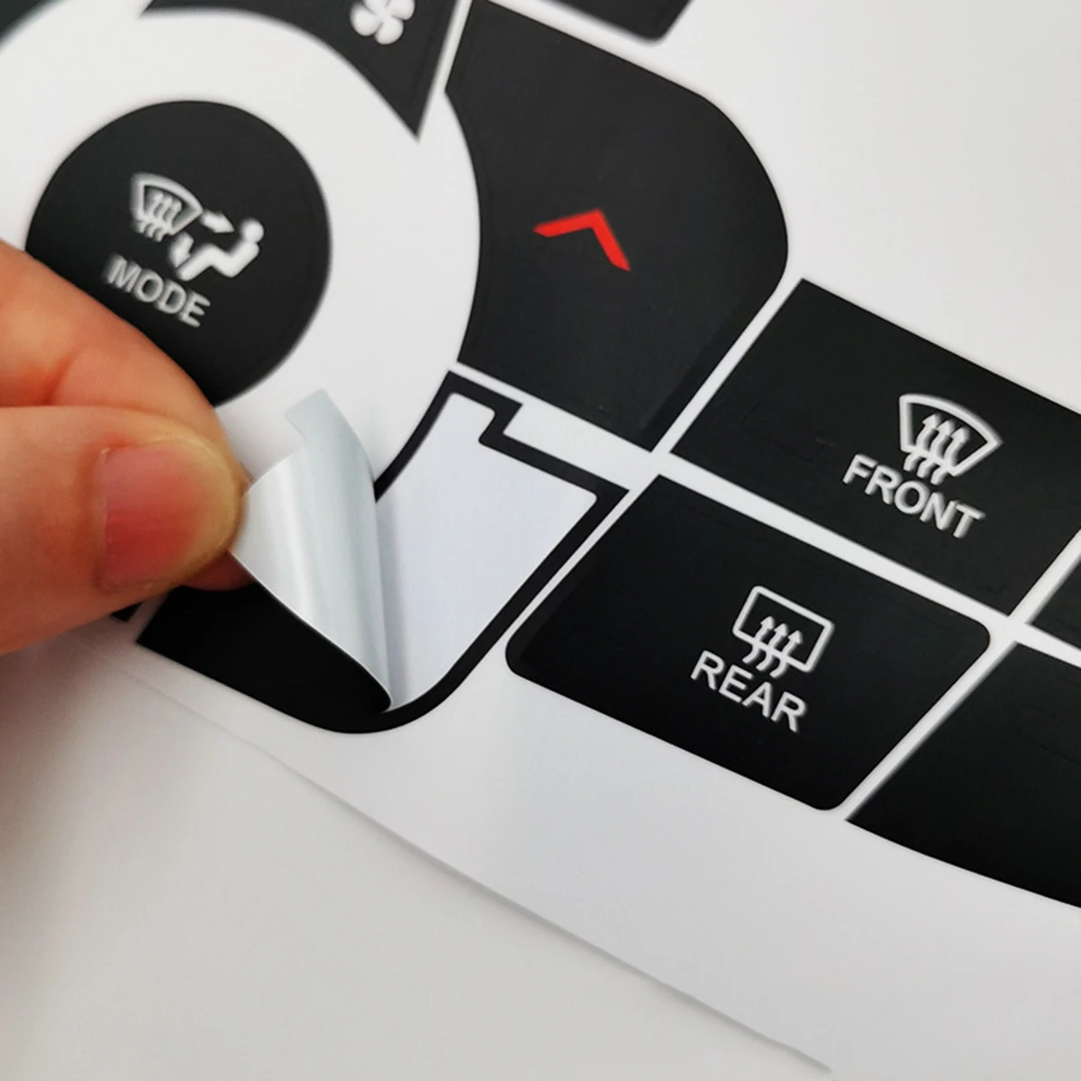 Picture 7: For Jeep Compass AC Air Conditioning Panel Button Repair Sticker, Reverse Radar & Hazard Light