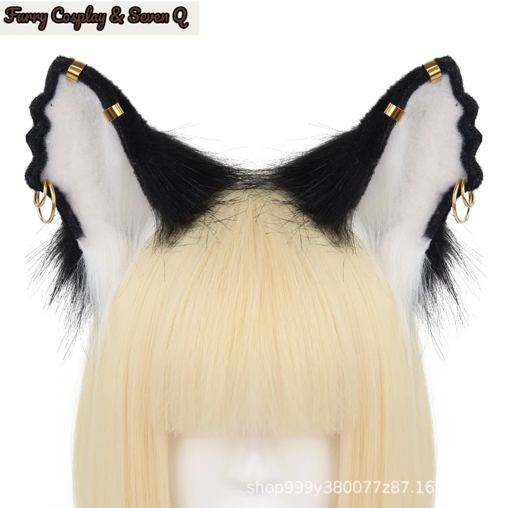 Practical Animal Cat Ears Headband Artificial Faux Furs Lolita Ears Headwear Reusable Hair Accessories Gothic Headband Halloween