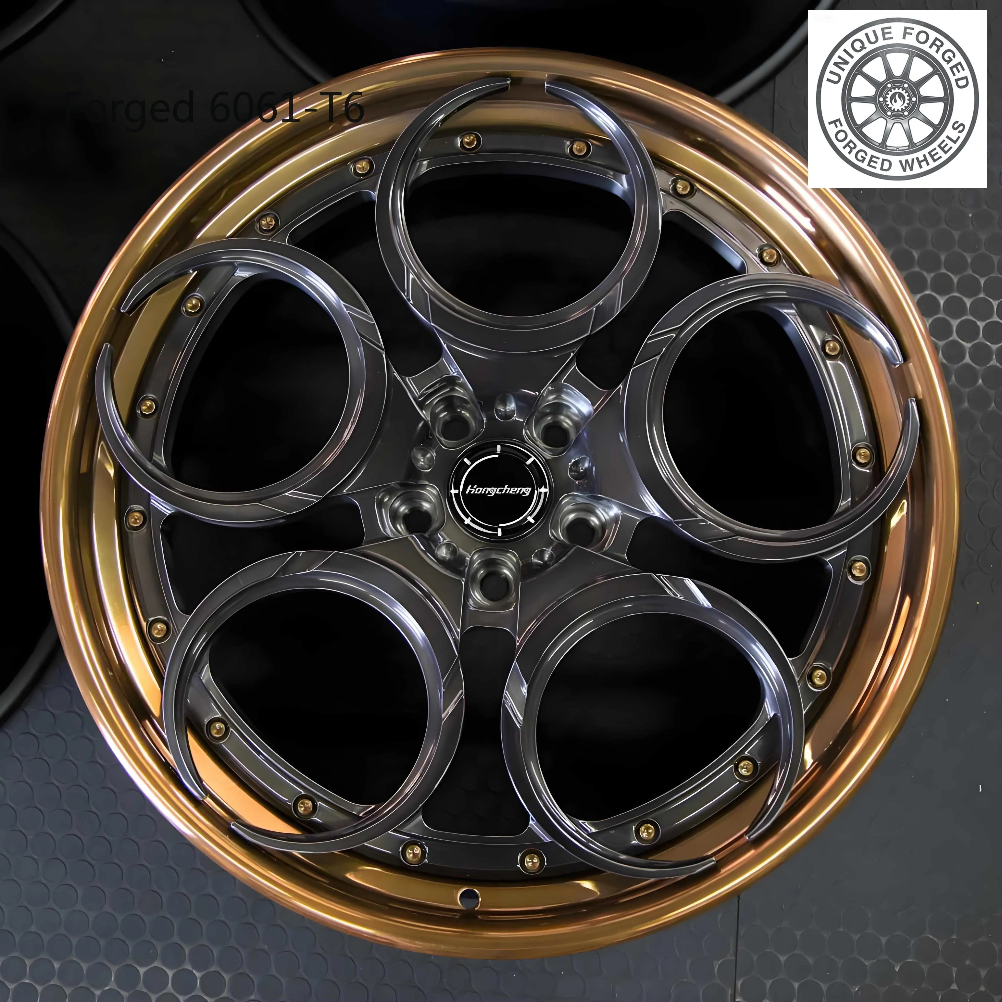 

26 Style Custom 18 19 20 22 24 Inch Luxury 5x114.3 5x120 5x130 2 Piece Deep Dish Forged Alloy Wheels