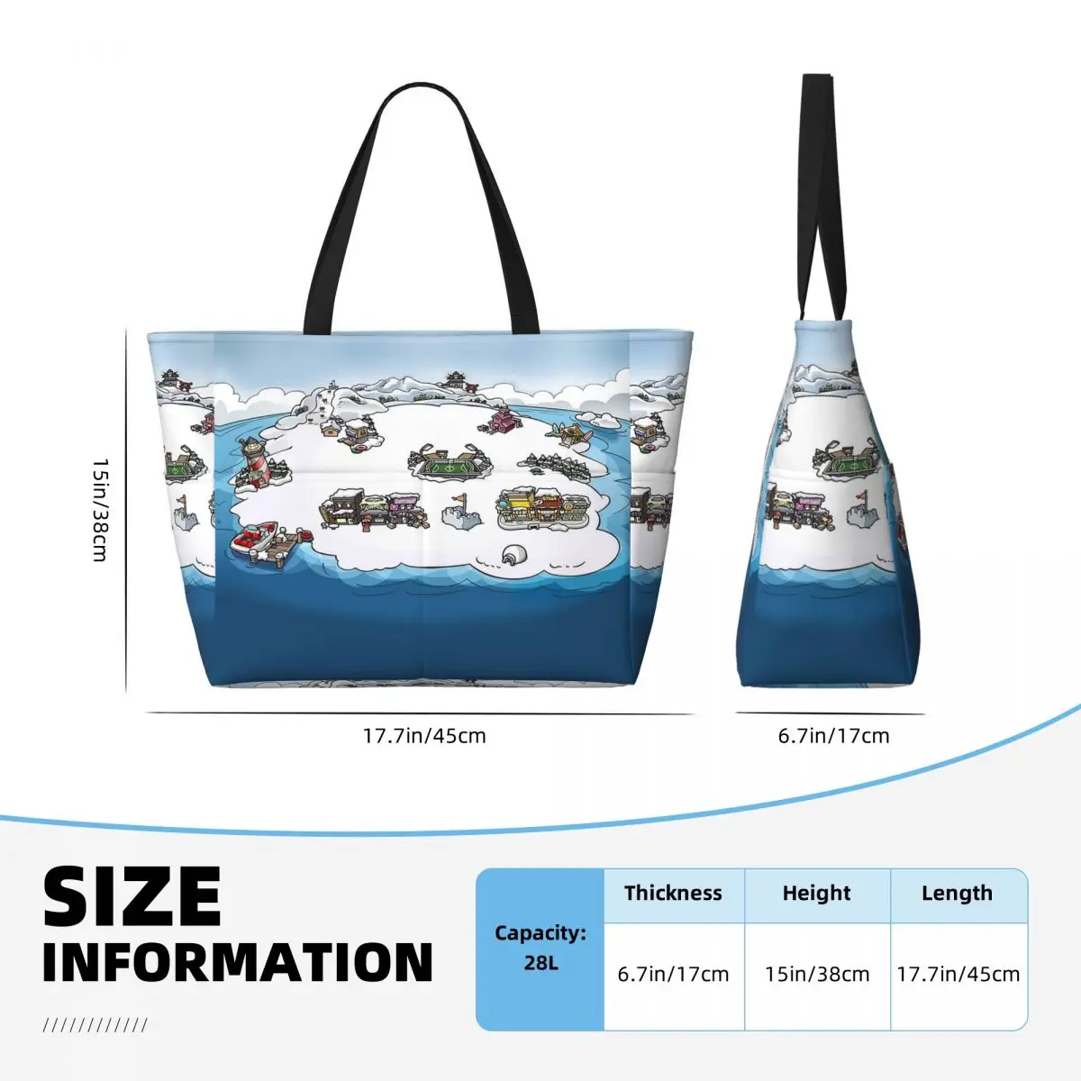 حقيبة حمل على الشاطئ من Club Penguin M، حقيبة رياضية لليوجا واليوجا، حقيبة حمل كبيرة للنساء، حقيبة سفر للياقة البدنية