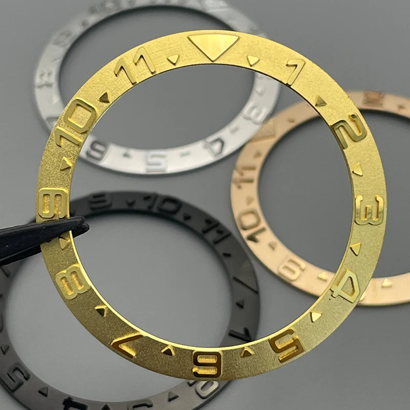

Sloping 38mm * 30.6mm Metal bezel Fits SKX007 SKX009 SRPD NH35 NH36 diving watch insert GMT Automatic Movement Watch Bezel