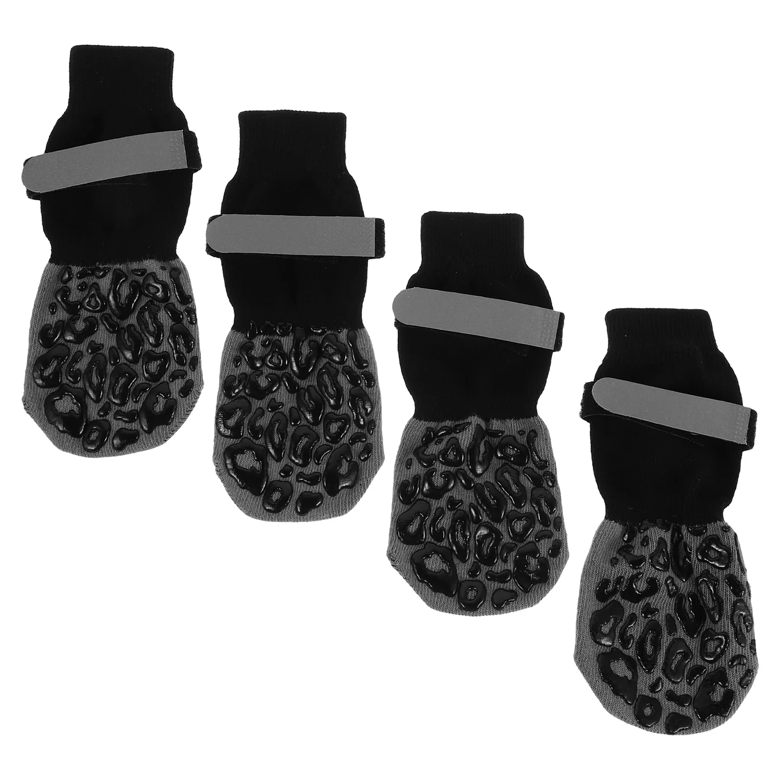

4Pcs Pet Anti Slip Socks Non Slip Dog Socks Noise Reduction Quiet Grip Outdoor Paw Protection for Medium Large Dogs