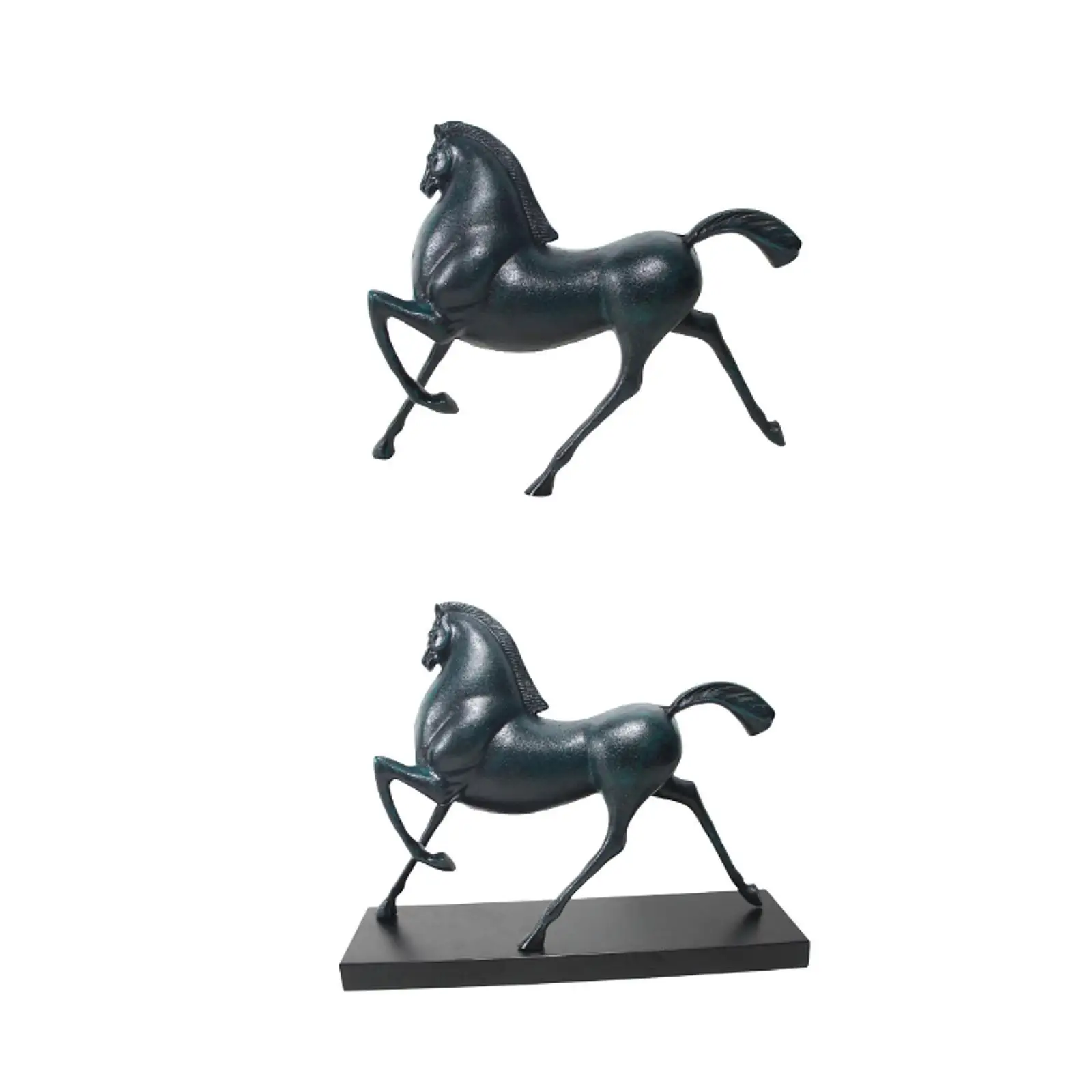 Galloping Horse Statue Success Meaning Gift Art Animal Craft Table Horse Ornament for Bedroom Shelf TV Stand Cabinet Decorating