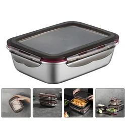 Fresh Lunch Box With Lid Meal Prep Containers Compartment Japanese Steel Bento Food Work