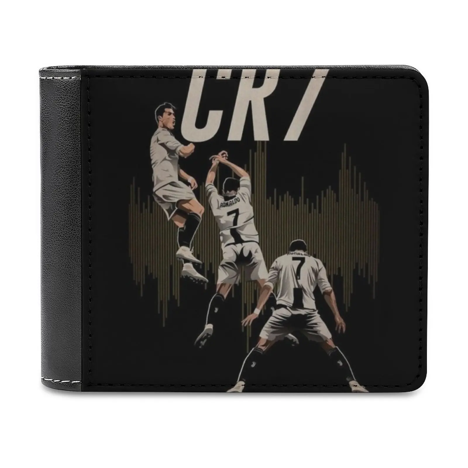 Illustration Ronaldo Design Men\'s Wallet Leather Wallet Luxury Wallet Card Wallet Male Women Cr 7 Cr Art Wallpaper Illustration