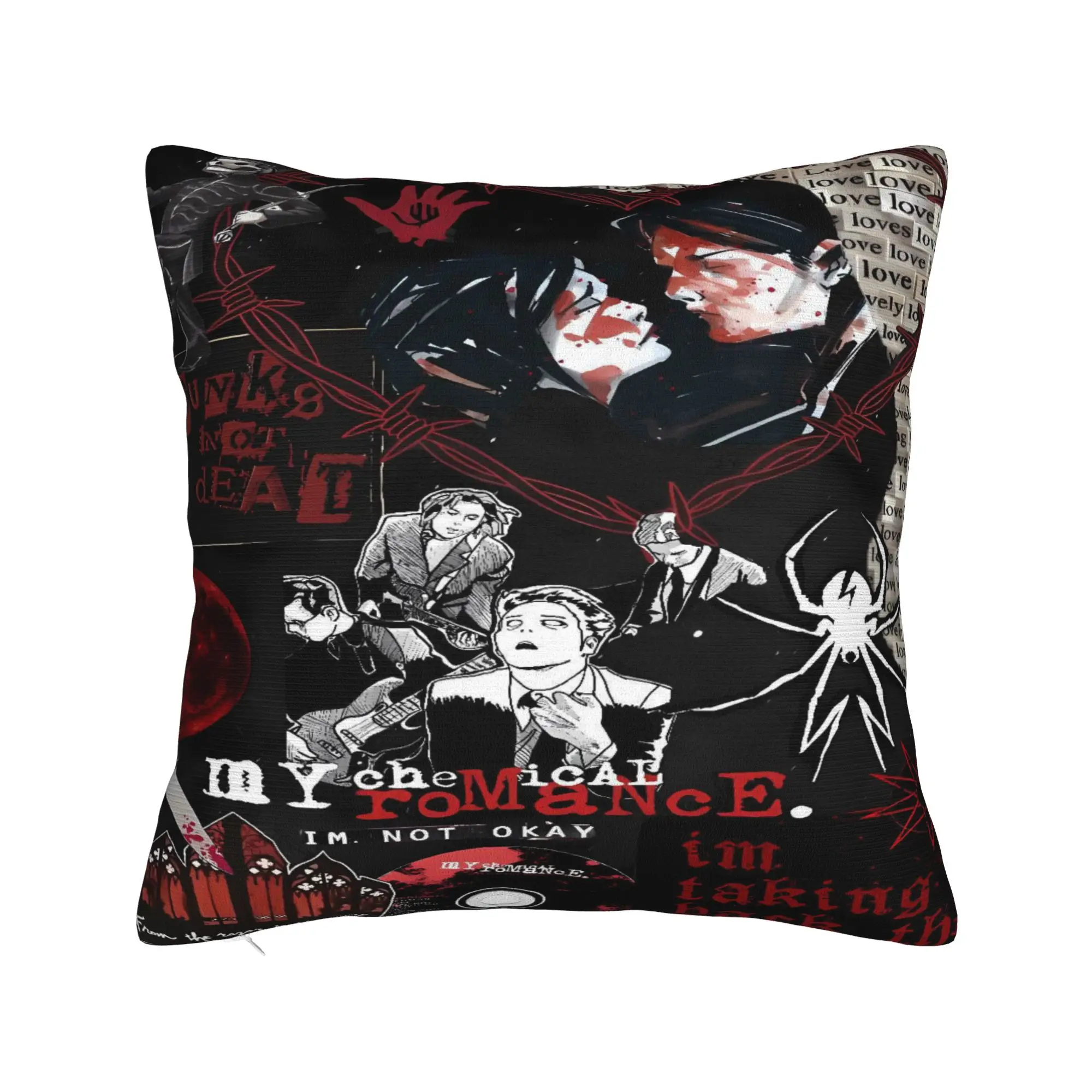 My Chemical Romance Pillow Cover  Custom Cushion Cover Fashion Pillow Case For Sofa Car Home Decor