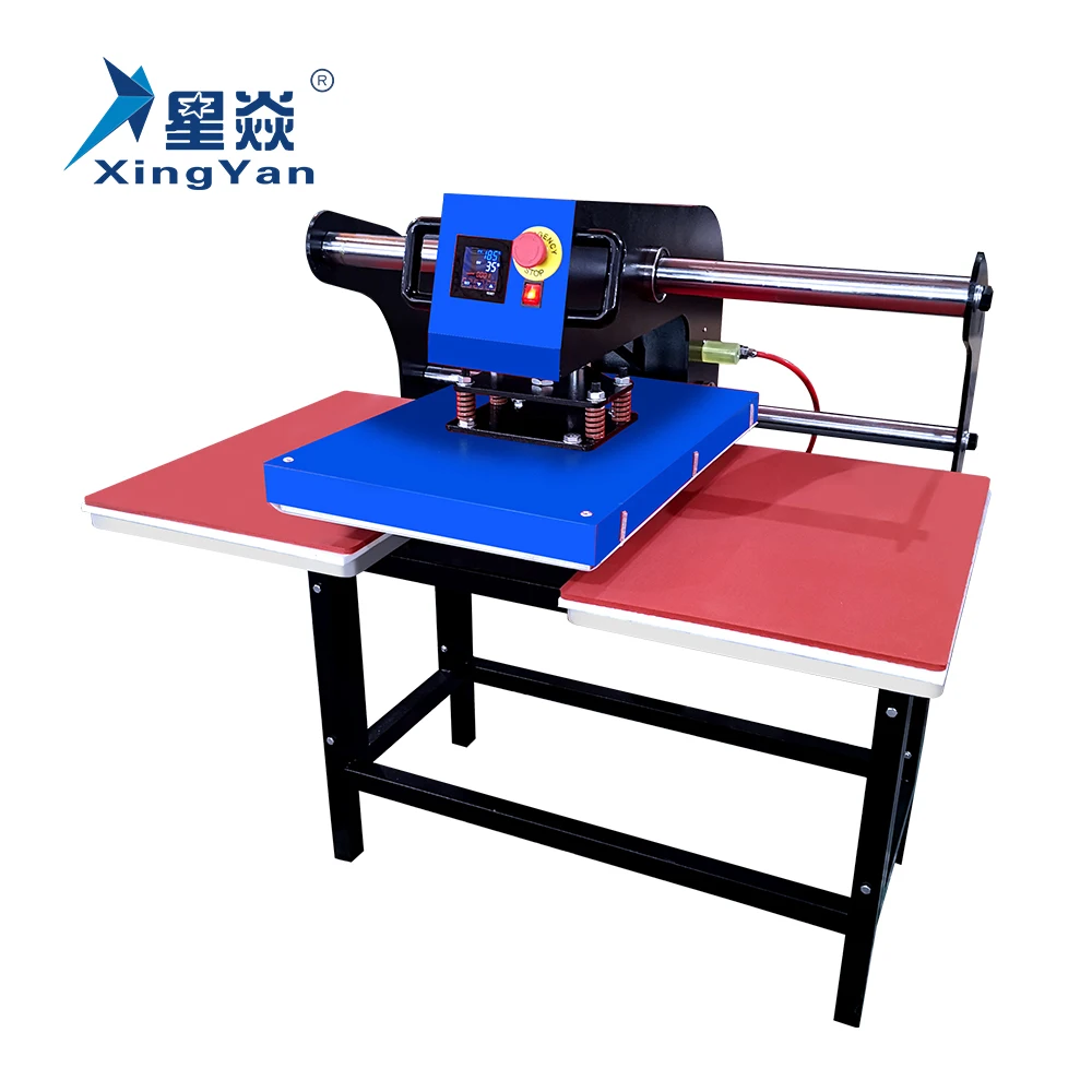 

Xingyan 40*60cm Dye Sublimation Automatic Up-Slides Pneumatic Double Stations Heat Press Machine DIY T-Shirt Printing