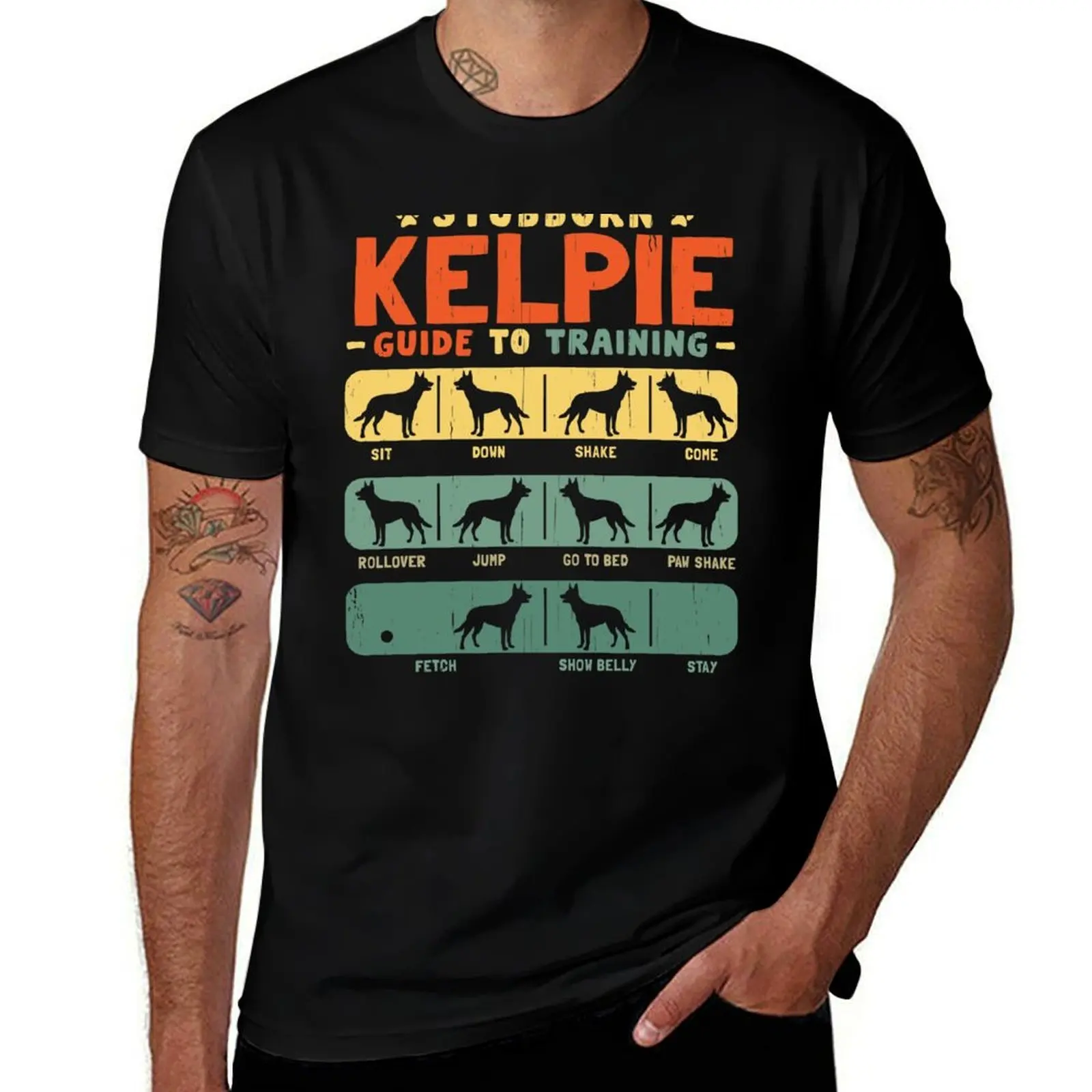 

Kelpie Funny Guide to Traning T-Shirt cotton tshirt 100% cotton t shirt man T-Shirt
