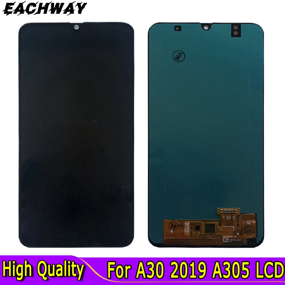 Для Samsung galaxy A30 Oled LCD 2019 сенсорный экран дигитайзер в сборе A305/DS A305F A305FD A305A SM-A305F/DS ЖК-дисплей