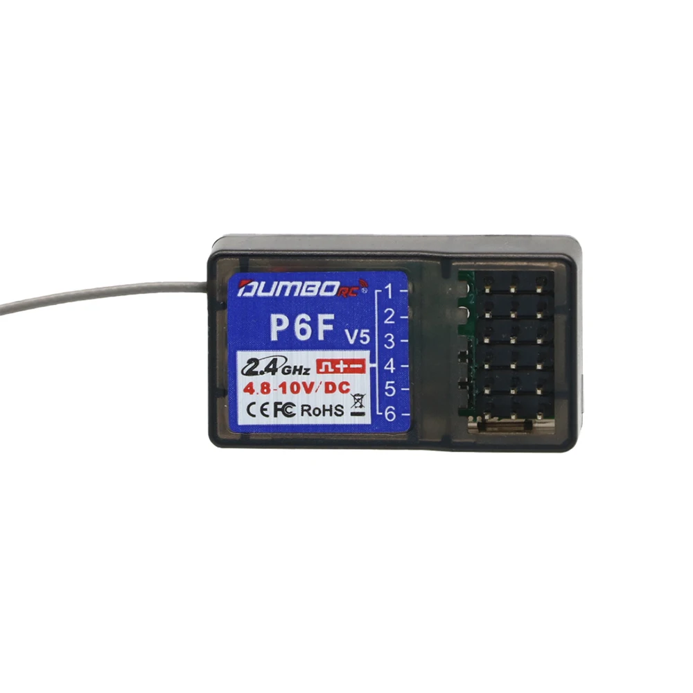 DUMBORC P6FG P6F  P6DC P6DCG X6YC X6YCG 2.4G 6CH Receiver with Gyro for RC DUMBORC X6 X4 X5 Transmitter Remote Controller