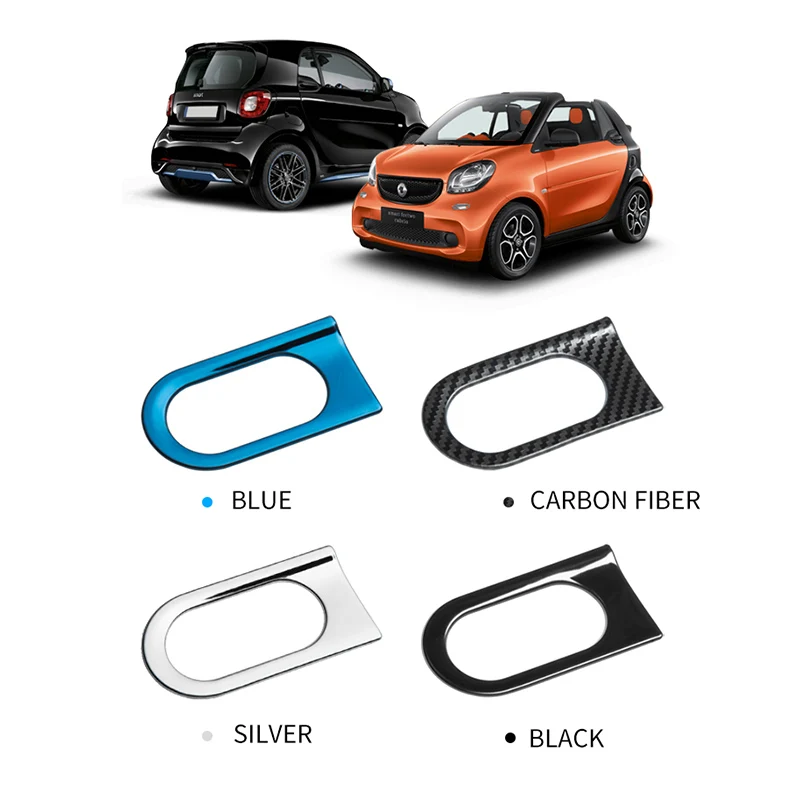 Car Styling Fender Side Marker Turn Signal Light Chrome Frame Trim For Smart 453 Fortwo Exterior Bezel Cover Sticker Decoration