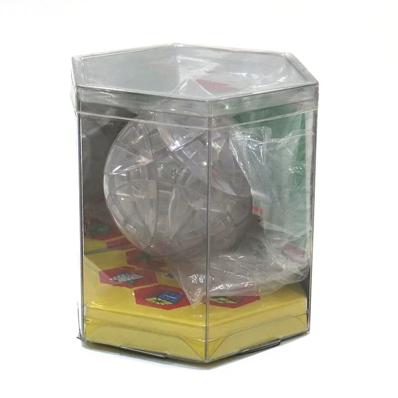 Cube de Boule Magique en Édition Limitée, Puzzle de Calvin, Traiphum, Megaminx, Corps Transparent avec 12 Documents Autocollants, Jouets de Bricolage