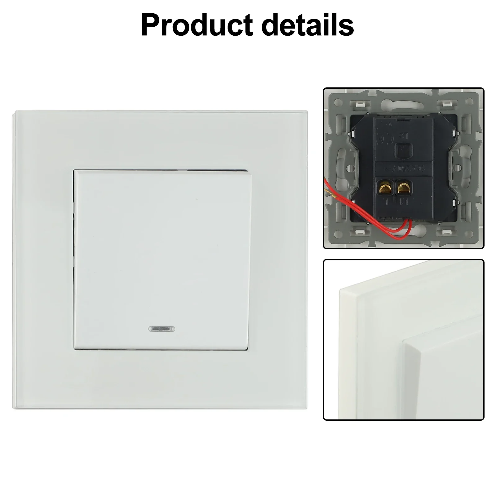 For Office European Rocker Switch 6*6cm Installation Size High-end Appearance High-quality Materials For Homes