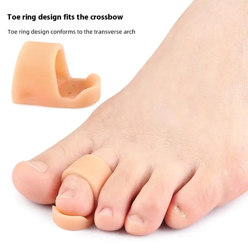 1Pair Toe Straightener Thumb Valgus Protector Silicone Gel Foot Fingers Toe Separator Bunion Adjuster Feet Pads Relief Foot Pain
