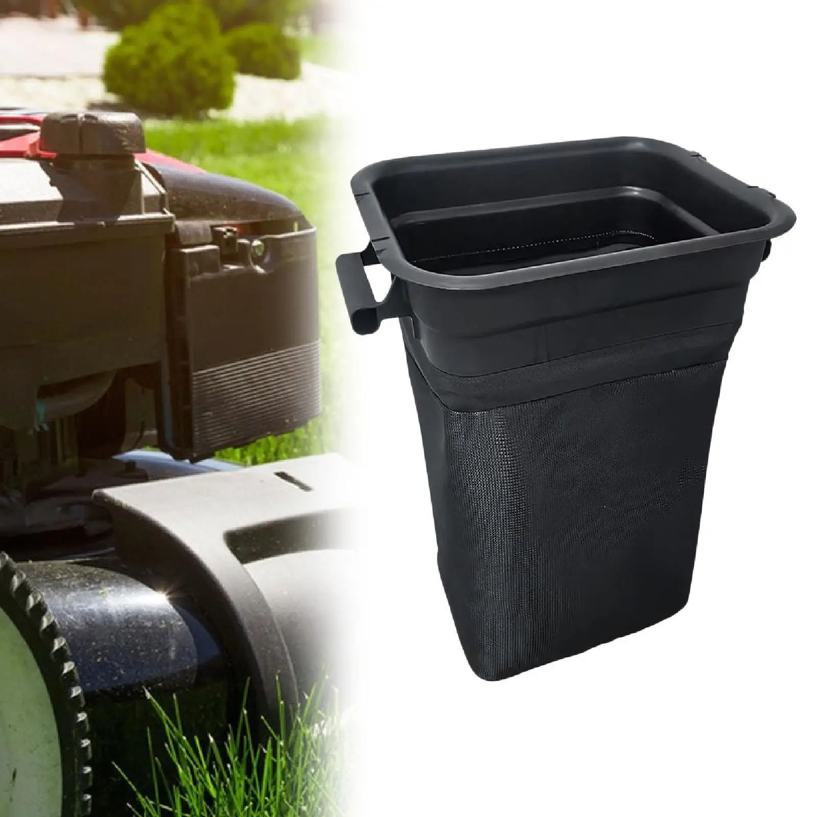 ABS Grass Catcher Container Bag for Lawn Tractor Easy Install Grass Collection Solution for Backyard Maintenance