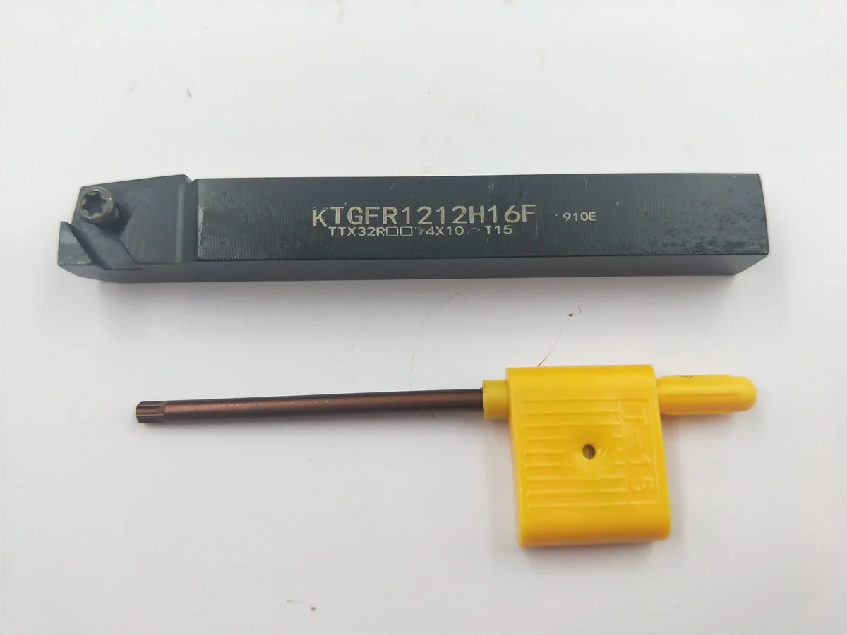 1x KTGFR1212H16-F + Triangular grooving 1Pcs TGF32R 150 BP1025 CNC Shallow Grooving 1.5mm