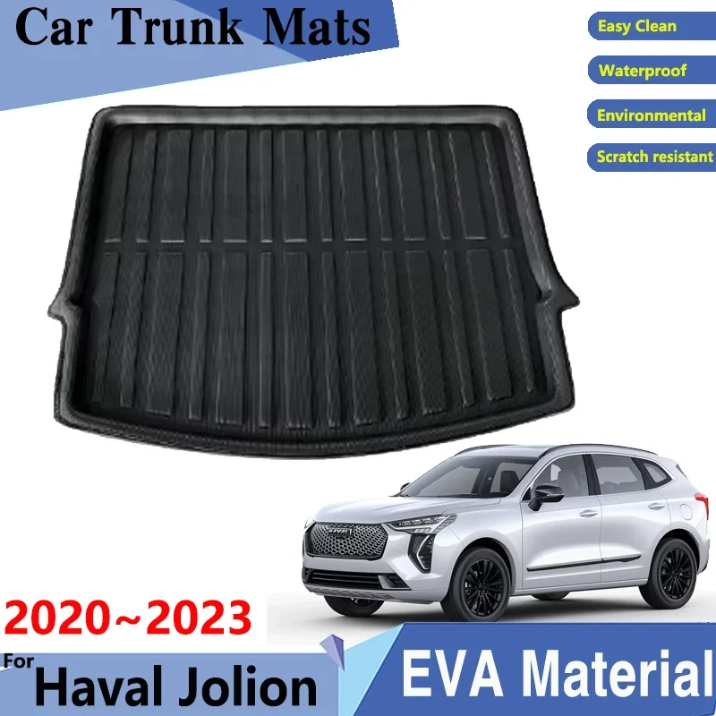 Tapetes de carro para Haval Jolion, 3D, Material EVA, Bandeja de carga, almofadas traseiras, acessórios para carro Chian, 2023, 2022, 2021, 2020