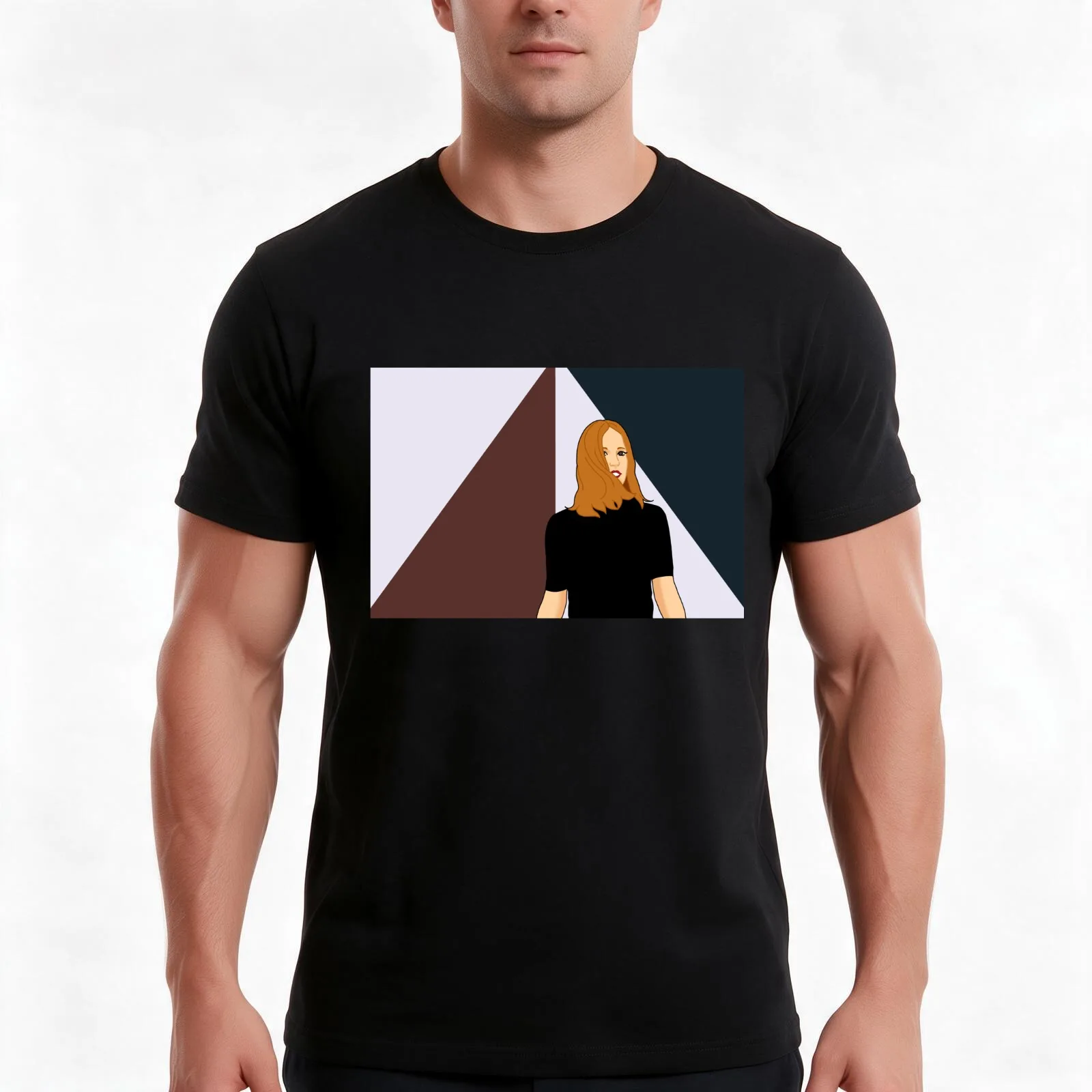 Anna Prior T-Shirt, Summer Casual Cotton Tee, Oversized Streetwear Tops, Vintage Graphic Print, Loose Fit Short Sleeve