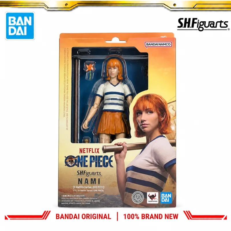 In Stock Bandai Original S H Figuarts One Piece Nami Action Figure Model Doll Brand New Boxed Anime Characters Toys Model Garage