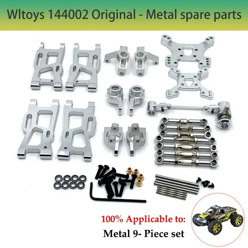 Mise à niveau en métal ou.com pour WLtoys RC, pièces de voiture, 144010, 144001, 144002, 124016, 124017, 124018, 124019, 124007, 124008