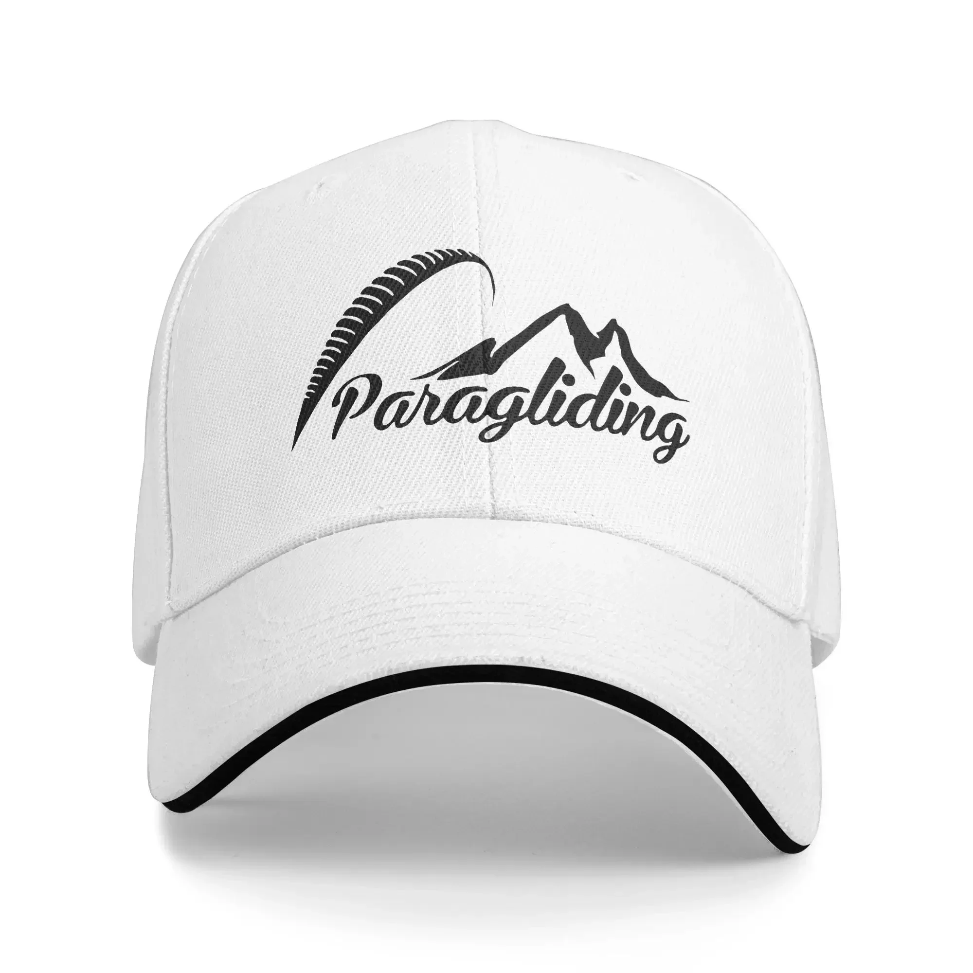 Stock Vector Paragliding T Shirts Paraglider Sandwich Hat Men Women Baseball Caps Hats Adjustable Snapback Caps Hat Summer Hats
