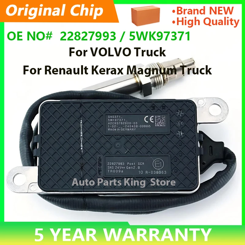 

5WK97371 5WK9 7371 22827993 A2C93782800 NOX Sensor Original NEW For VOLVO FH FM FL Renault Premium