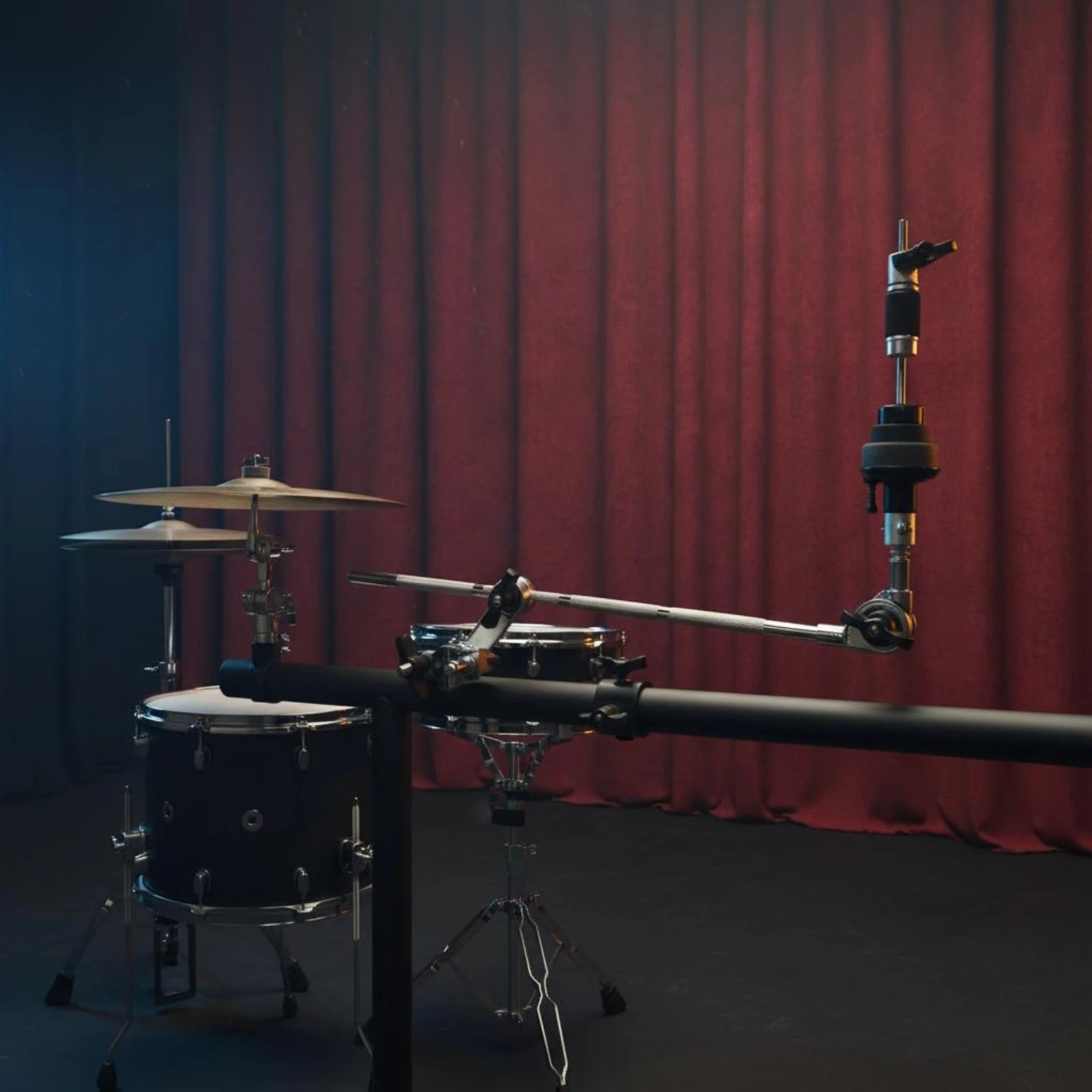 

Cymbal Stand Extension Arm Wing Knob Drum Stand Clamp Arm Adjustable Rod Clamp Rubber Grip Instrument Accessory