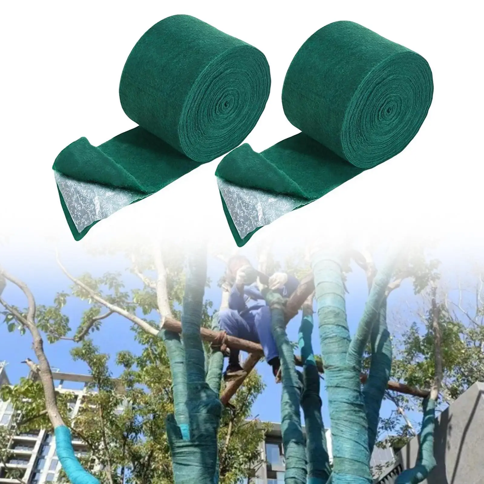 2x Winter Tree Protector Wrap Tree Trunk Guard Shrub Plants 20M Anti Freeze Plant Wrap Keep Warm Tree Insulation Wrap