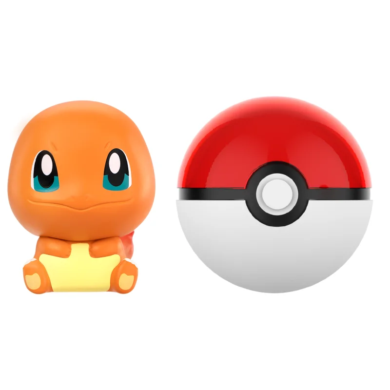 Anime Pokemon PokeBall Mini-Puppen-Actionfiguren Pikachu Charmander Bulbasaur Original Echtes Modell Ornament Spielzeug Geburtstagsgeschenk – Detail 6