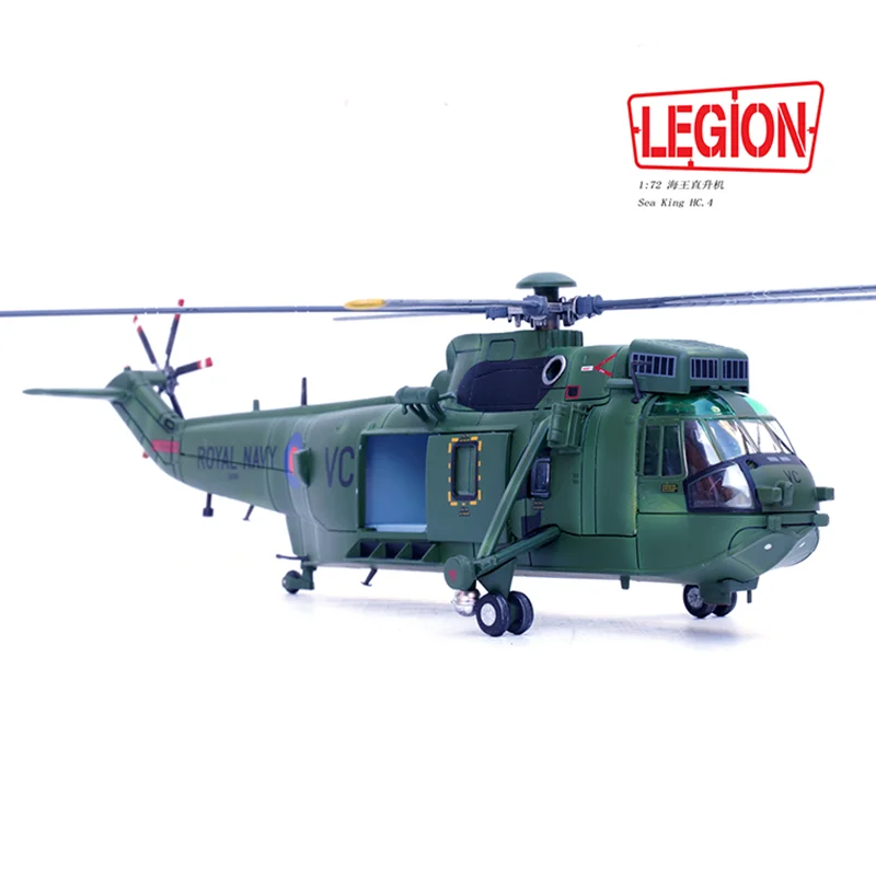 1:72 Scale Diecast Alloy 14008LE HC.4 ZA290 846th Royal Navy Nayar Squadron VC Sea King Helicopter Model Classics Toys Gifts