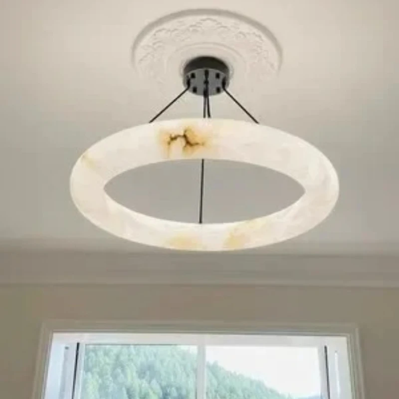 Modern Home Decoration Marble Pendant Lamp Suitable for Kitchen Island Dining Table Living Room Chandelier Indoor Lighting