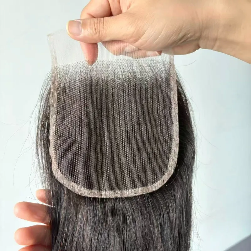 

Высокое качество 5x5 кружевная застежка натуральный цвет 10-22 дюймов прямые человеческие волосы 180% плотность бразильские девственные Remy полное ручное плетение