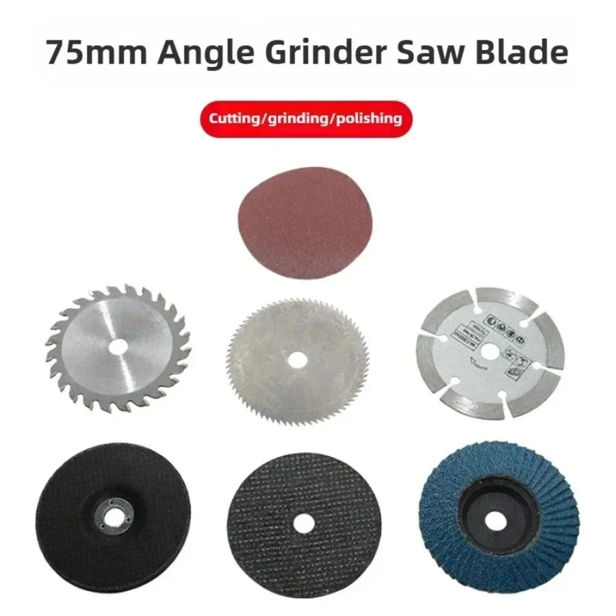 7Pcs 3 Inch 75mm Flap Discs Angle Grinder Wheels Set for Metal Wood Cutting Sanding Polishing with 5/8