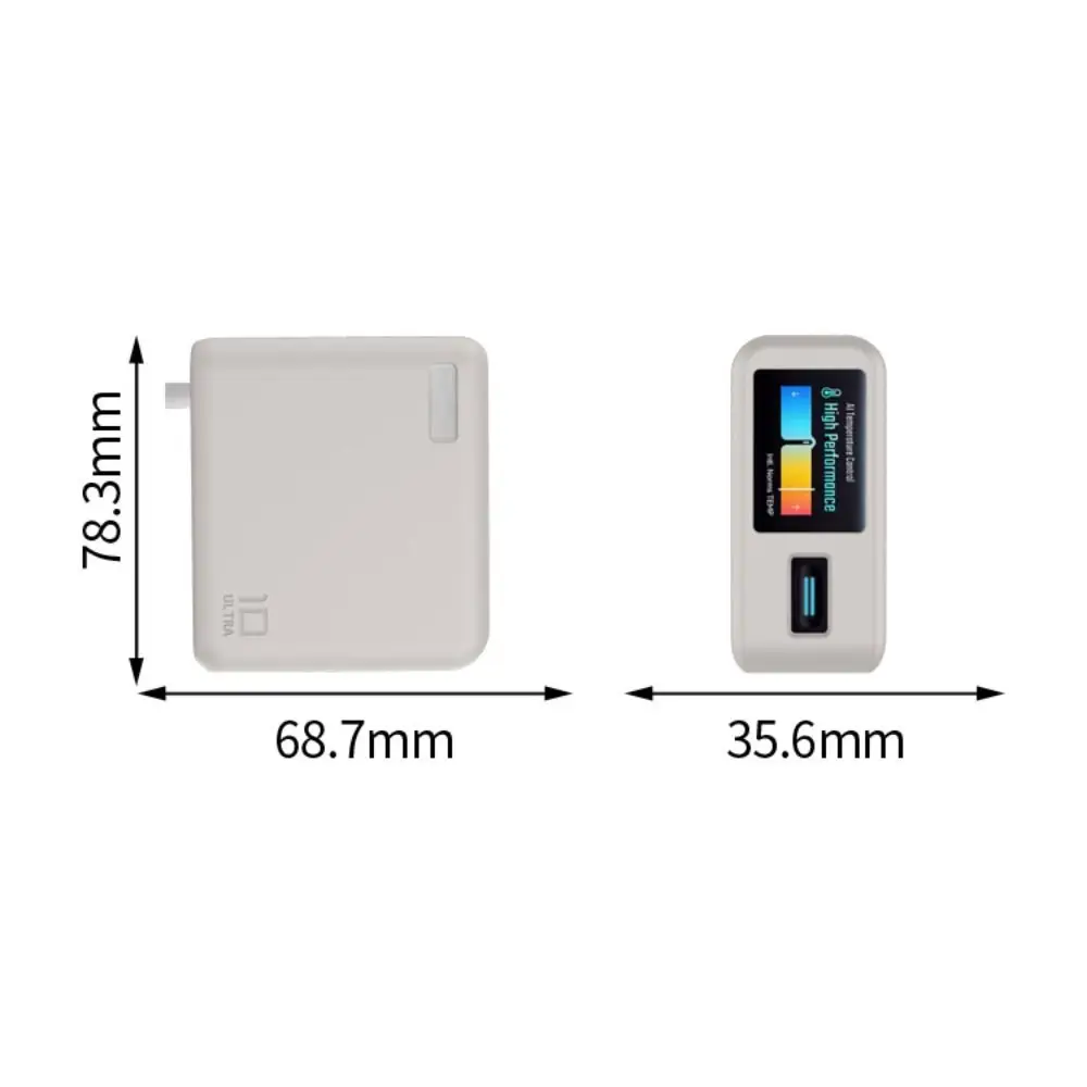 Shockproof Silicone Case Dustproof Soft Protective Cover Solid Color Portable for CUKTECH 10 Ultra GaN Charger 120W