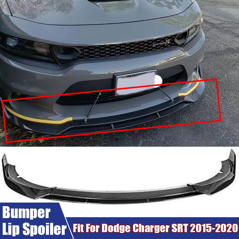 

4Pcs/Set Front Bumper Lower Lip Diffuser Spoiler Trim Cover For Dodge Charger SRT 2015-2020 Automotive Modification Accessories